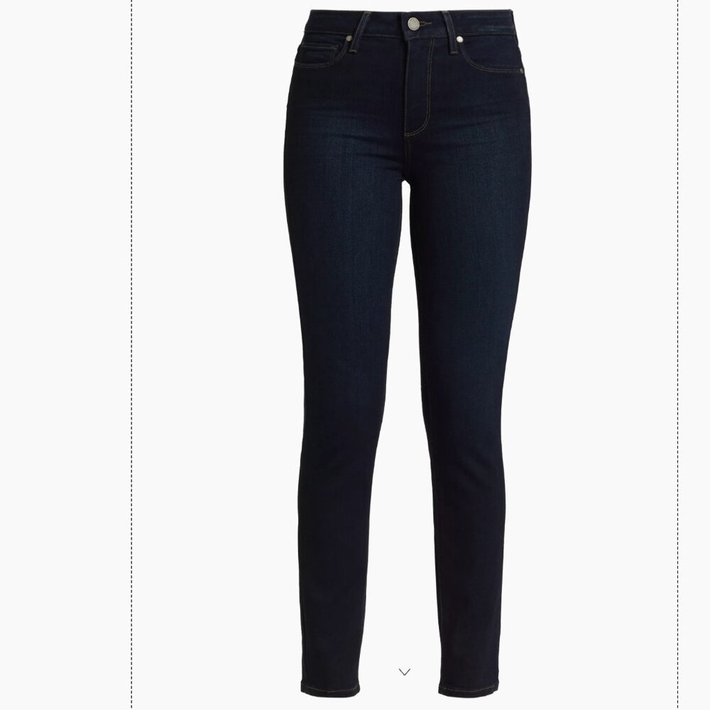 Paige  Hoxton High-Rise Skinny Ankle Jeans (Mona)